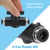 PATIKIL 3/8" Pneumatic Ball Valve, 2 Pcs Push to Connect