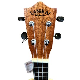 Lanikai, 4-String Ukulele, Black,Chrome (LU21-C)