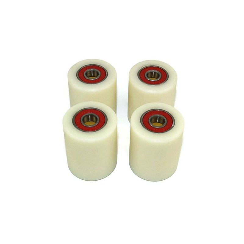 Set of 4 Castors with Ball Bearings, Nylon and Polyamide