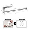 Paper Towel Holder Under Cabinet, OBODING, Self Adhesive or Drilling,