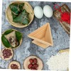 KICHOUSE Wooden Food Molds Rice Dumpling Molds Set Handmade Simple