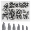 50pcs Bullet Fishing Weights Sinker Kit Worm Weights Slip Fishing
