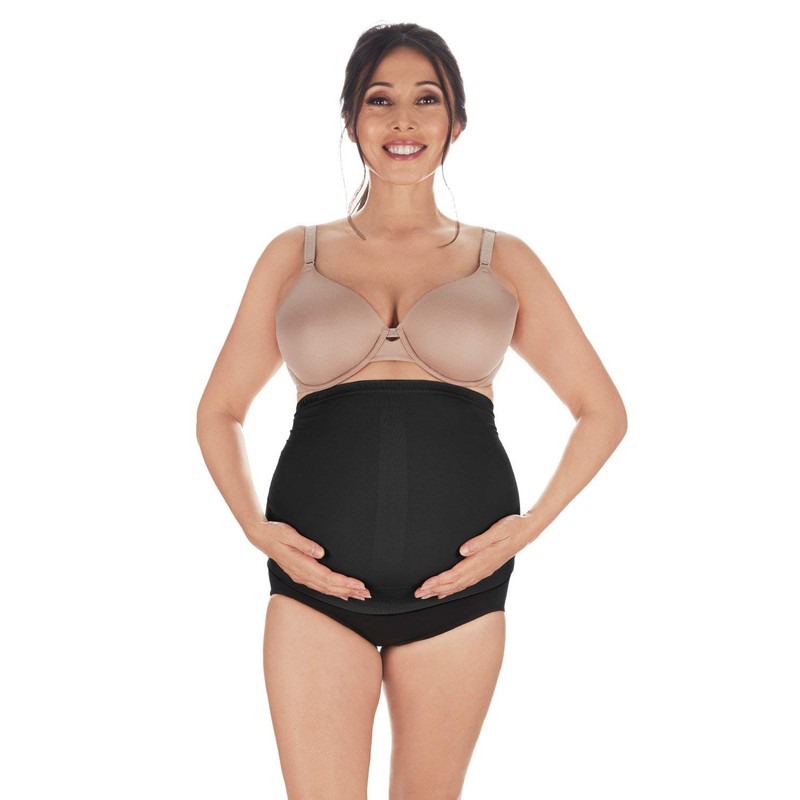 MeMoi SlimMe Maternity Shaping & Supportive Belly Band Black Large