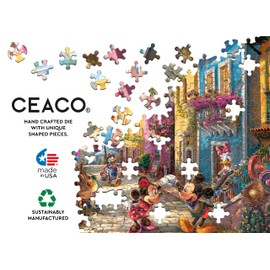 Ceaco - トーマス・キンケード - ディズニー - メキシコのミッキーとミニー - 1000ピース ジグソーパズル