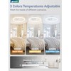 LEDIARY 20 Inch Low Profile Ceiling Fans with Lights and