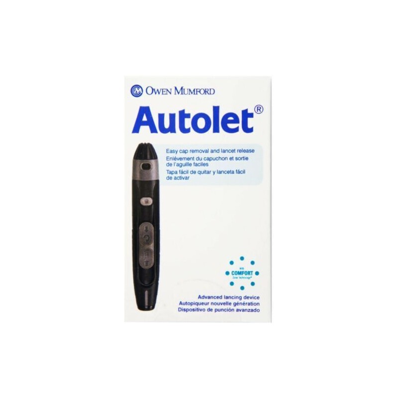 Owen Mumford Autolet Lancing Device Force Adjustment Comfort Zone 1ct