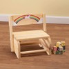 Fox Valley Traders 2-in-1 Children's Step Stool and Chair, Unicorn