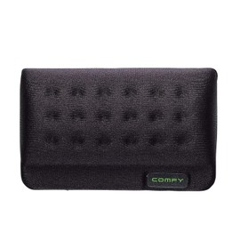 Elecom MOH-013BK Comfy Wrist Rest, Anti-Fatigue, Distributes Weight, Breathable, Polyurethane, Short Size, Black