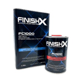 LAUCO FinishX Automotive Refinishing Ultimate Clear Coat (FC1000-1 Gallon) 4:1 Kit with Fast Activator/Hardener (FH1010-1 quart)