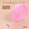 30 Yards 0.6 Inch Wide Sewing Lace Ribbon Pink Lace