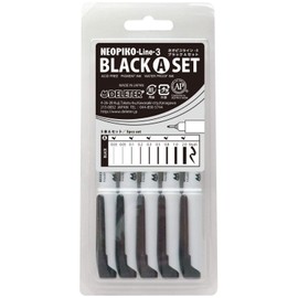 DELETER INC. Neopico line-3 [Black] set A (5 pieces) (Japan Import)