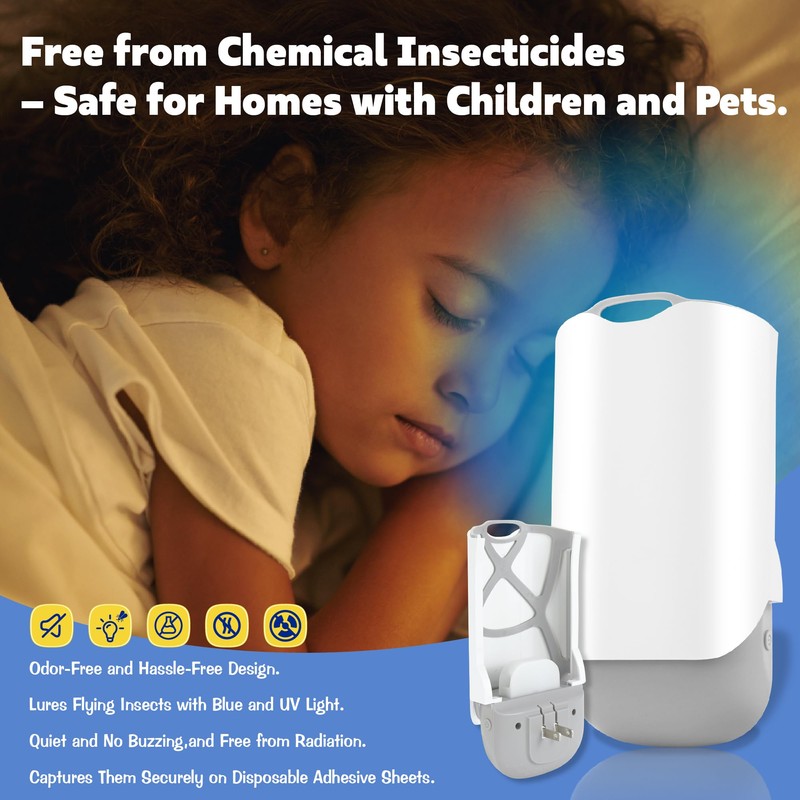 Flying Insect Trap for Indoors - Bug Catcher for Home,