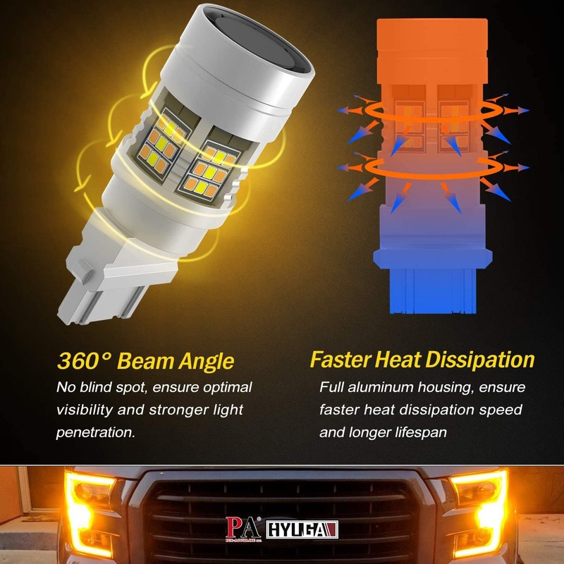 HYUGA 1157 2057 2357 7528 LED Turn Signal Light Anti