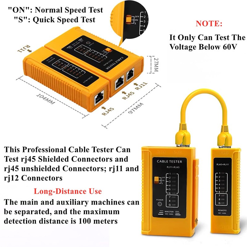 Gaobige rj45 Crimp Tool Kit, Pass Through Cat7 Cat6A Cat6
