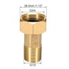 uxcell Brass Pipe Fitting, Hex Nipple, G1/2 Male x G3/4