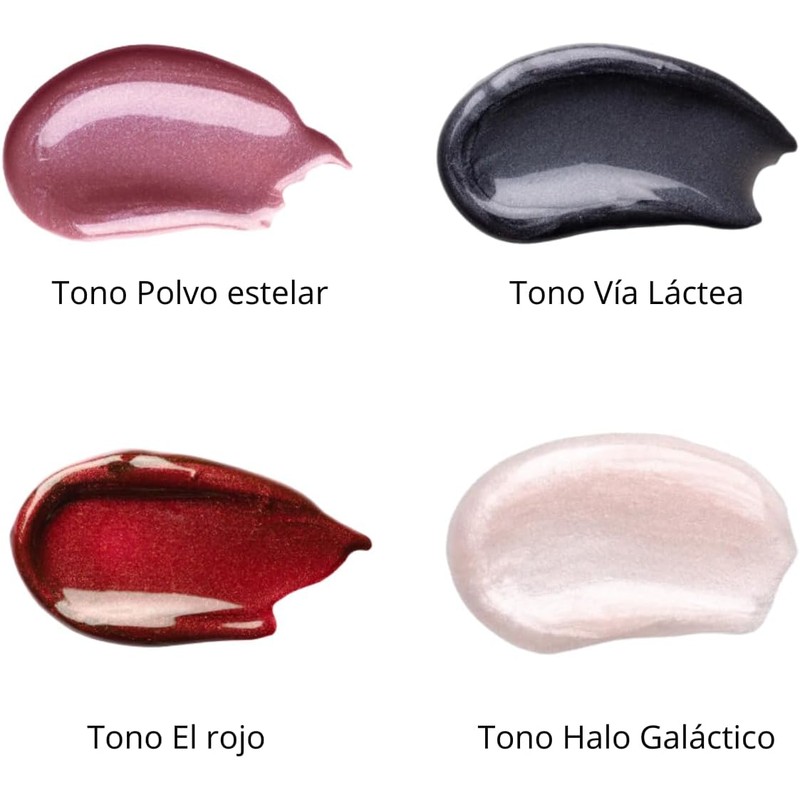 Kit Brillo Labial con Glitter y Delineador Retráctil (8 pzas)