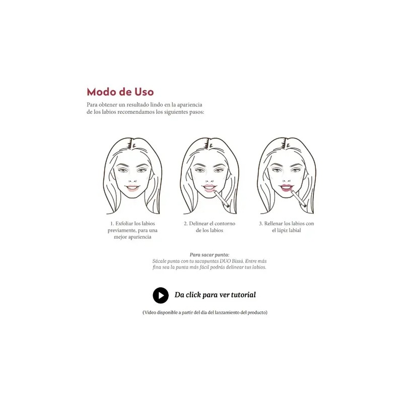 Lapiz Labial Bissú Varios Tonos