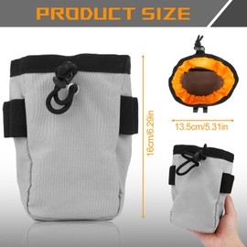 Clip-On Tool Belt Bag,Carpenter and Electrician Tool Pouch for Tools,Heavy Duty Professional Electrician Technician Waist Work Bag for Electricians Technician Used for HVAC Technicians (Grey Black)