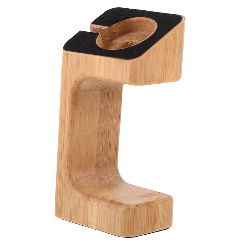 iplusmile 2pcs Bamboo Charging Stand for Smart Watch Natural Charging