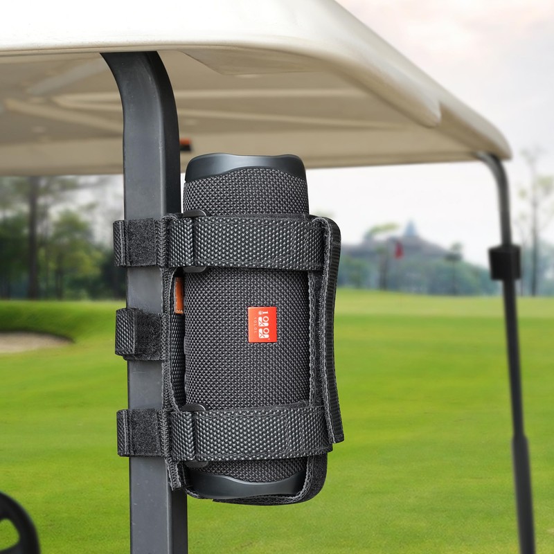 10L0L Upgraded Speaker Mount for Golf Cart Accessories, Adjustable Strap