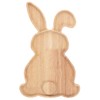 DEARMAMY Rabbit Shaped Charcuterie Board Wood Bunny Cutting Tray Cheese