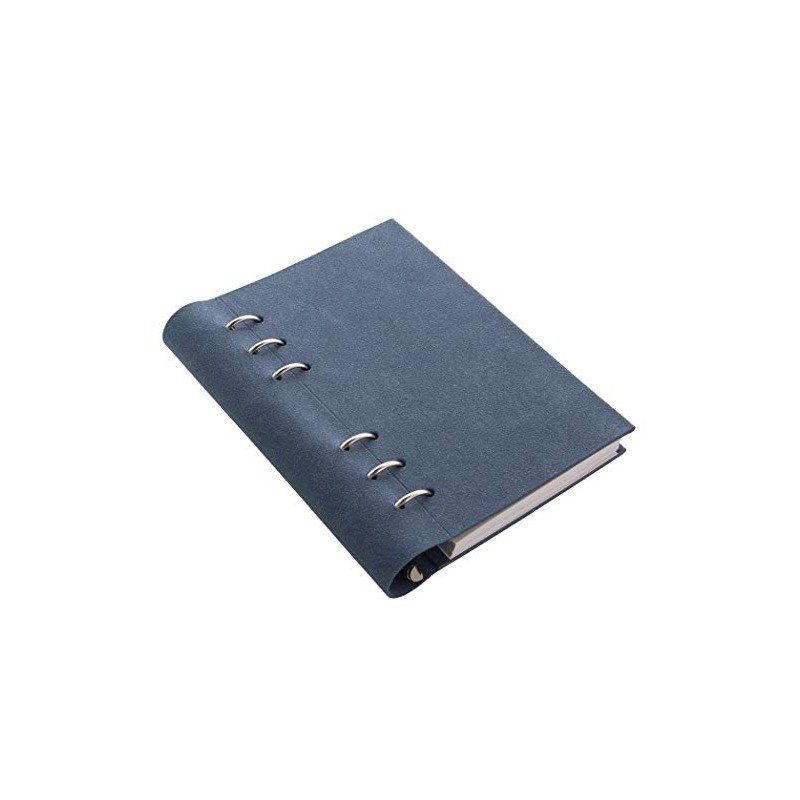 Filofax Clipbook Architexture PER Notebook Blue Suede Blue A6 Faux
