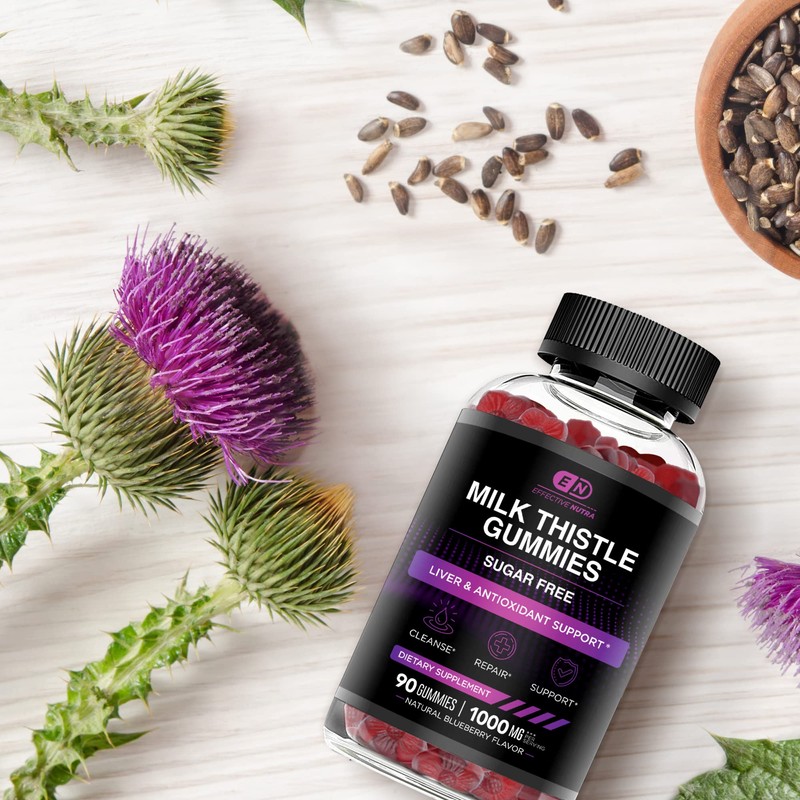 EFFECTIVE NUTRA Milk Thistle Gummies | Sugar-Free Milk Thistle Extract