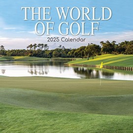 The World of Golf - The World of Golf 2025 - 16 Month Calendar: Original Gifted Stationery Calendar [Multilingual] [Calendar] (Wall Calendar)