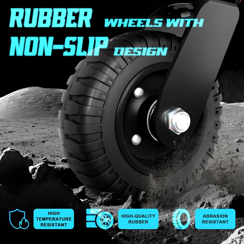 TOROTEK 6" Gate Wheel, Heavy Duty Gate Wheels for Metal