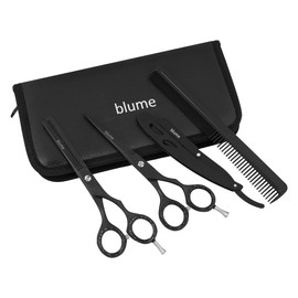Hairdresser Hair Cutting -Hair Grooming Set/Kit - Package Includes Barber Scissor, Thinning Shear, Straight Razors & Hair Comb Japanese 420 J2 Stainless Steel for Professional Hairdressers, Barbers