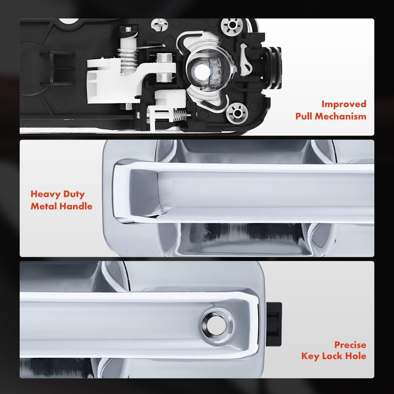 A-Premium Front Left Driver Side Upgraded Metal Exterior Door Handle