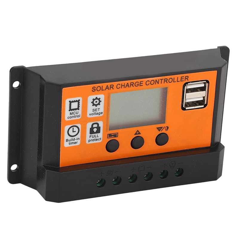 Solar Charge Controller LCD Display 3 Stage Management Solar Panel