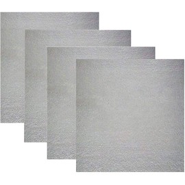 4 PCS Waveguide Covers, Messar Universal Mica Wave Guide Covers Mica Plates Sheets Microwave Oven Repairing Part for All Microwave Oven or Other Home Appliances, Cut to Size, 13X13cm (Size 4)