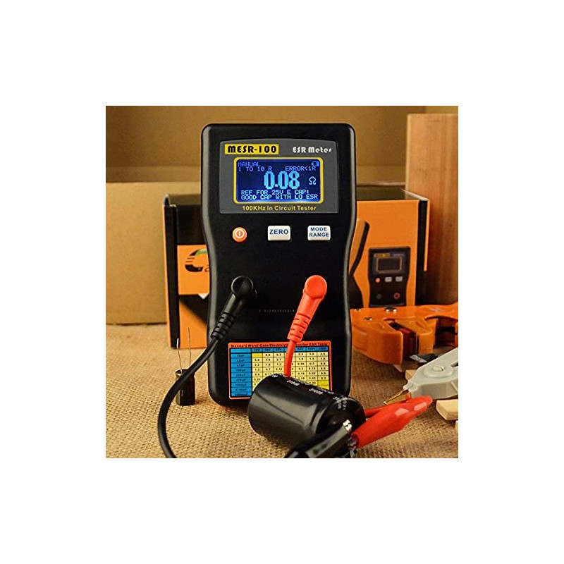 Ticfox MESR-100 Auto Ranging ESR Capacitor Low Ohm Meter Capacitive