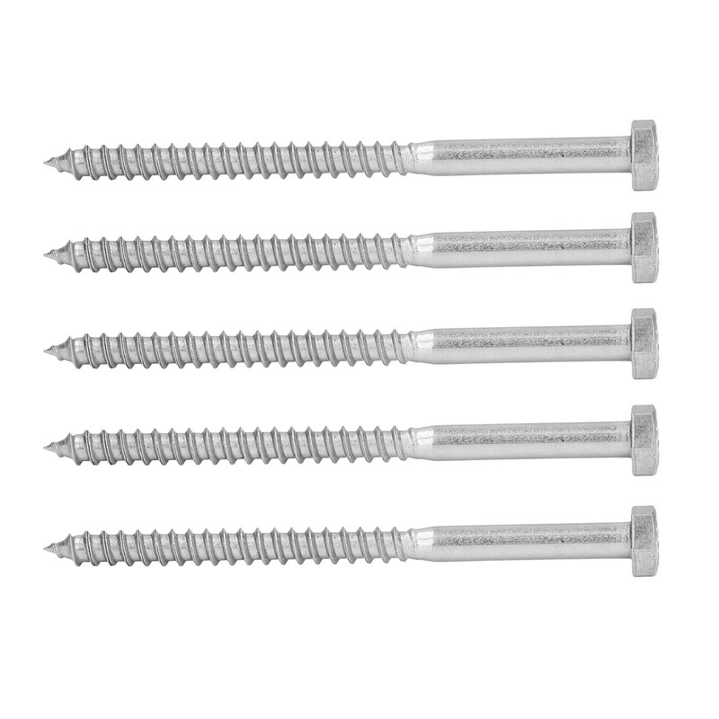 304 Stainless Steel Half Thread Bolt Wood Hex Lag Screws