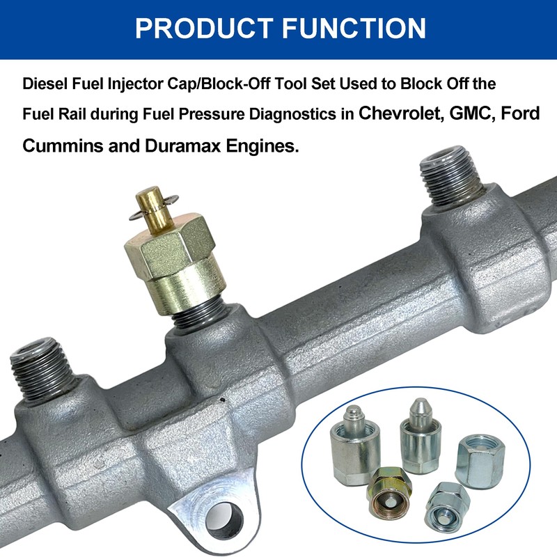 20MM Diesel Common Rail Fuel Injectors - M20 Block-off Fuel