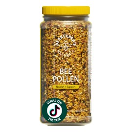 Beekeeper's Naturals - 100% Raw Bee Pollen Granules, Natural Preserved Enzymes, Source of Vitamin B, Minerals, Amino Acids & Protein - Paleo & Keto Friendly, Gluten Free (5.2 oz)
