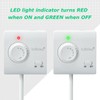 Adjustable Thermostat, Briidea Plug in Heating & Cooling Thermostat with