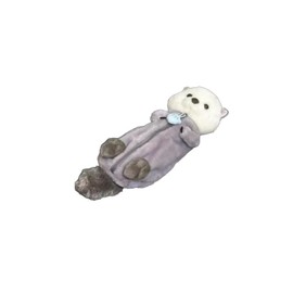 JANKOW Otter Pencil Pouch, Cute Otter Zipper Pencil Pouch, Plush Animal Pencil Case Bag for Office Classroom Supplies