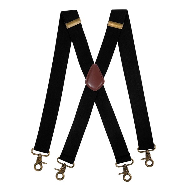 Risipu Braces for Men Elastic X Style Adjustable Braces Extra