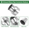 X AUTOHAUX 3"OD to 4"OD Mandrel Exhaust Bend Elbow Concentric