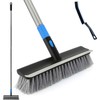 KeFanta Deck Brush with Long Handle, 2 in 1 Floor