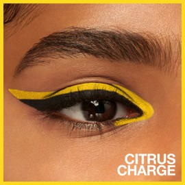 Maybelline Tattoo Studio Long-Lasting Sharpenable Eyeliner Pencil, Glide on Smooth Gel Pigments with 36 Hour Wear, Waterproof Citrus Charge 0.04 oz