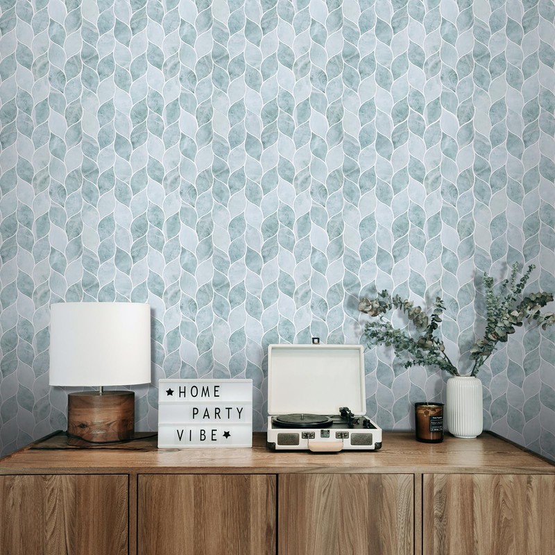 Tilingview 10 Pcs Leaf Design Peel and Stick for Kitchen