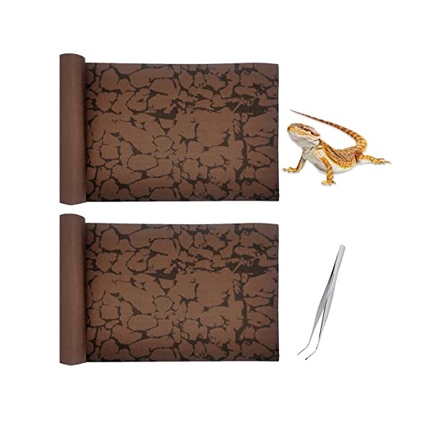 Tfwadmx Reptile Carpet Sand Mat for Bearded Dragon Terrarium Substrate