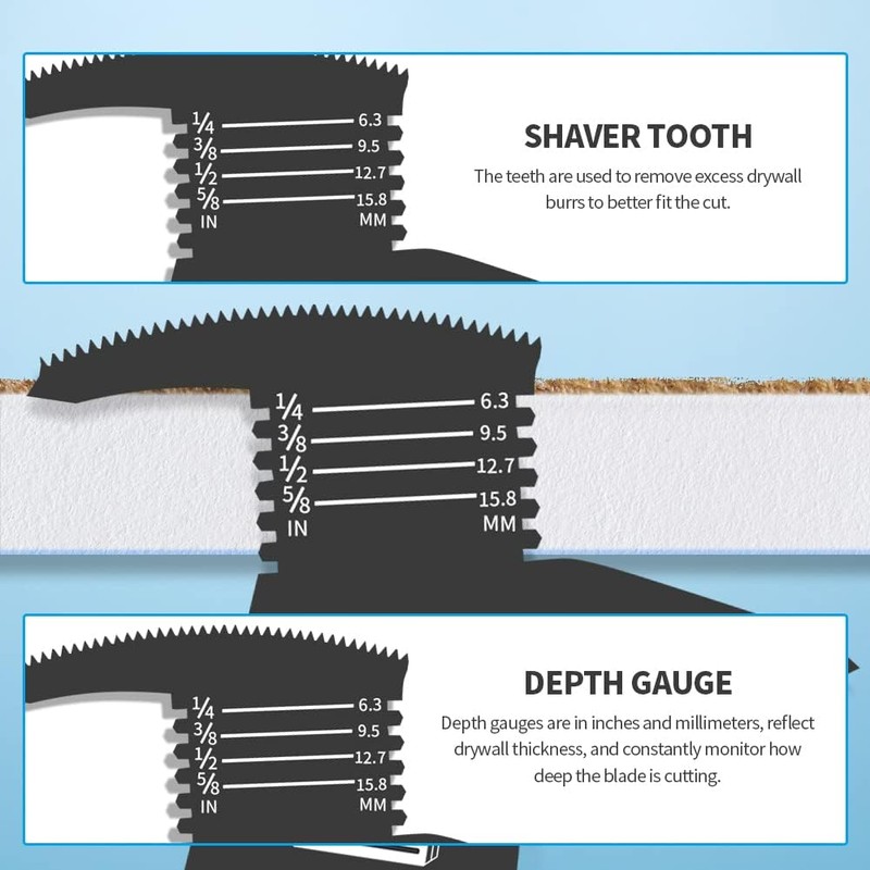 5pcs Drywall Saw Blades for Multi Tool Oscillating Multi Tool