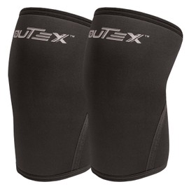 Outex Knee Sleeves for Weightlifting & Powerlifting (Pair) – 7mm Neoprene Compression Knee Braces for Squats, Cross Training, Gym, Basketball & Workouts – Support for Men & Women (Medium)