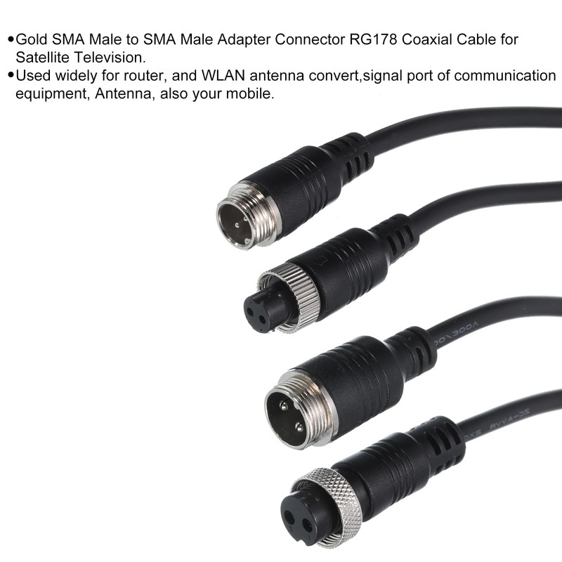 uxcell 2pcs GX12 GX16 2Pin Male/Female Head Aviation Socket Connector