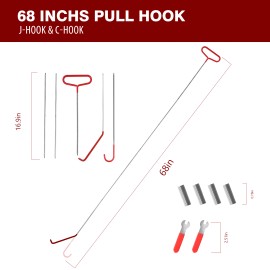 Car Tool Kit Roadside Emergency With Long Reach Grabber Air Wedge Bag Pump 23pcs