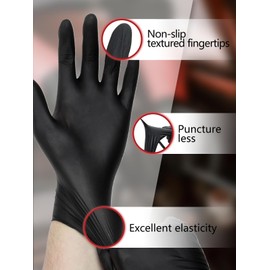 PROMEDIX P Nitrile Disposable Gloves,4mil Gloves Disposable Latex Free,Powder Free for Cooking,Household,Food safe